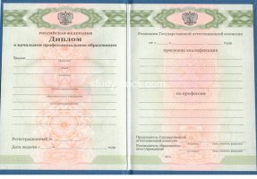 Диплом училища 2010 в Южно-Сахалинске